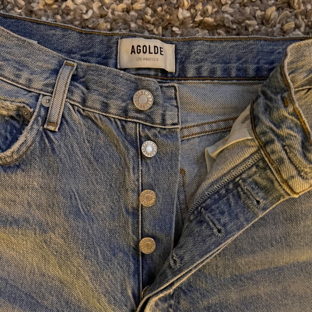 AGOLDE Ren High-Rise Wide-Leg Jeans - Picture 3 of 4
